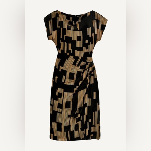 Donna Karan Dresses & Skirts - Donna Karan New York Velvet Burnout Sheath Dress Size 12